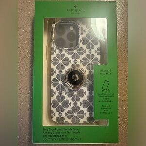 Kate Spade ring stand and flexible case iPhone 15 Pro Max ￼